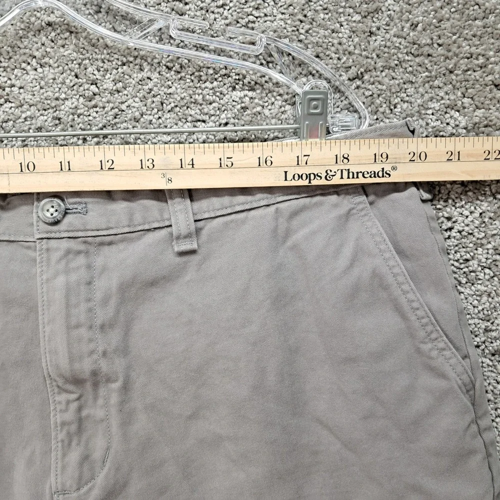 Eddie Bauer Mens Legend Wash Chino Shorts Size 40 Gray Outdoor Casual 7613